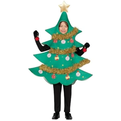 Imagen de GUIRMA Disfraz de Árbol Navidad Infantil (7 9 Años) Túnica Disfraces Xmas, Año Nuevo y Fiestas Ideal para Niños Niñas Verde