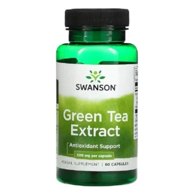 Imagen de Swanson GREEN TEA EXTRACT 500 mg Extracto de Té Verde Antioxidante Alta Concentración 60 Cápsulas