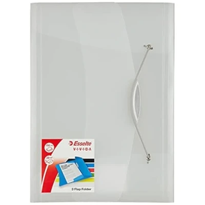 Imagen de ESSELTE 624044 Carpeta de gomas VIVIDA con 3 solapas DIN A4 color blanco