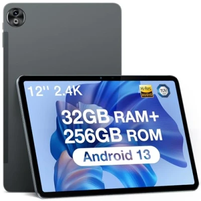 Imagen de DOOGEE T20 Ultra Tablet Android 13, 12 Pulgadas, 32 GB + 256 (TF 2TB) Helio G99 Octa Core Táctil, 10800mAh, Pantalla 2.4K, 16MP+8MP, 4G LTE /5G WiFi Gaming, GMS/GPS/Widevine L1