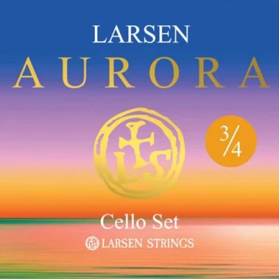 Imagen de LARSEN STRINGS Cuerdas para violonchelo Aurora set 3/4 Medium