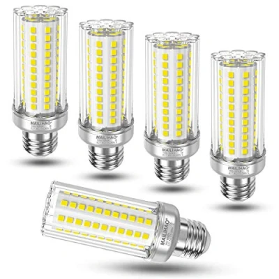 Imagen de E27 LED maíz bombilla, 16W Blanco Frío 6000K, 1900LM, 120W 150W Incandescente Bombilla Equivalentes, ángulo 360, Edison tornillo bombillas, No regulable, 5 unidades