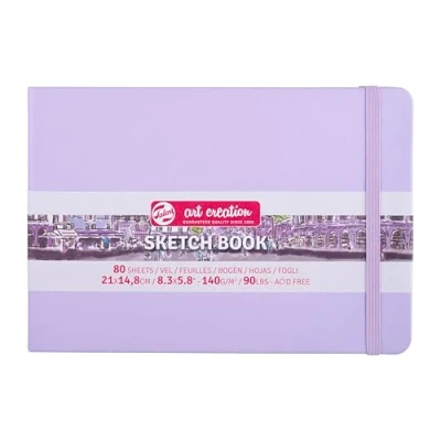 Imagen de Talens Art Creation Cuaderno de bocetos (80 hojas, 21 x 15 cm), color violeta pastel
