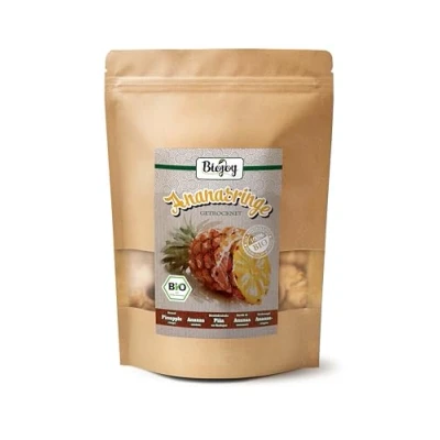 Imagen de Biojoy Piña deshidratada BÍO (250 g), sin azúcar añadido y azufre, natural