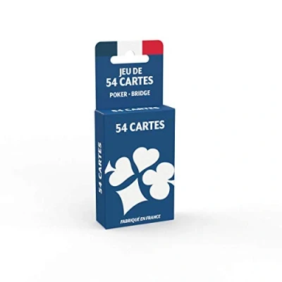 Imagen de LA DUCALE Juego de 54 Cartas (Juego póquer, Presidente, Palmito, 8 Americanos Multicolor, 19 x 10 2 cm)