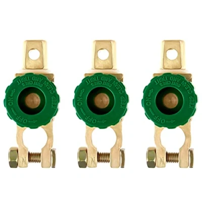 Imagen de Yangfei 3Pcs Interruptor de Bateria Coche, Desconectador 6 a 24V 125 Amp Desconexión Batería, Borne con para Coche Camión Barco Vehículos