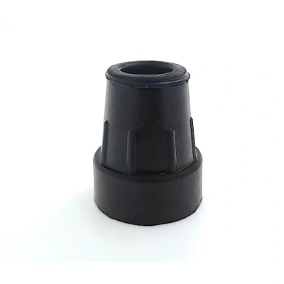 Imagen de Cantidad 4X: 18/19mm Conteras Virolas De Goma para Muletas Y Bastones Negro por Lifeswonderful®