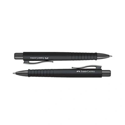 Imagen de Faber Castell 241190 POLY BALL XB Bolígrafo, color negro (2 unidades)