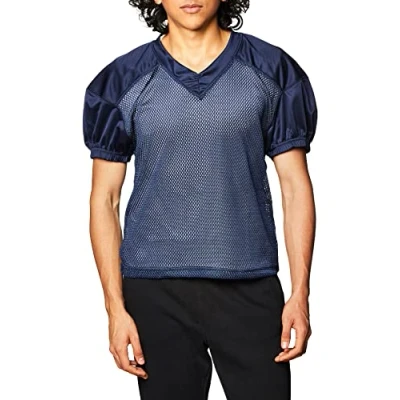 Imagen de Champro Camiseta de Entrenamiento fútbol para Hombre, Adultos, Entrenamiento, Juegos Scrimmage, Time out, poliéster, Azul Marino, XL