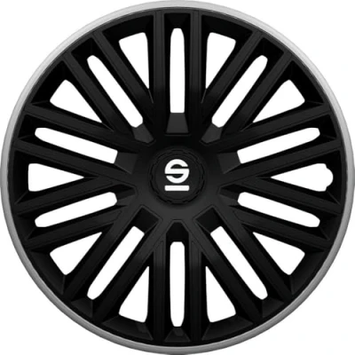 Imagen de SPARCO Bergamo SPC1585BKGR Tapacubos 15in negro, gris