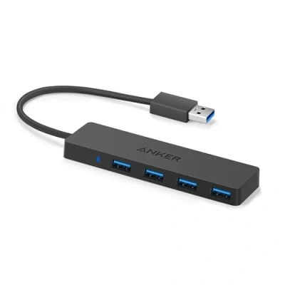 Imagen de Anker USB Hub 3.0, 4 Port Data 5 Gbps, Ultra Slim Extra Lightweight, para MacBook, MacBook Air/Pro/Mini, iMac, MacPro, Windows Laptops y Ultrabooks, así como PC más