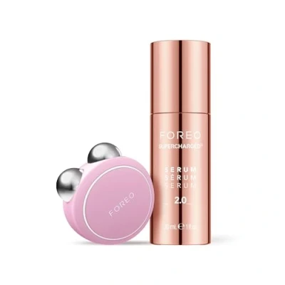 Imagen de FOREO BEAR mini Pink + Serum Sérum 30 ml Dispositivo lifting facial con microcorrientes Reductor de papada Masajeador Regalos para mujer Set regalo