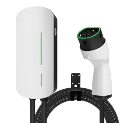 Imagen de EVSEdesigner Wallbox 22kW Estación de Carga doméstica Tipo 2 para vehículos eléctricos Cable trifásico 6M Uso Exterior e Interior