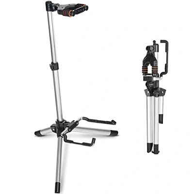 Imagen de CAHAYA Soporte de Guitarra Universal en Aluminio Ligero Stand para Suelo Trípode Compatible con Guitarras Acustica Electrica Española Ukelele Banjo Bajo Modelo CY0264