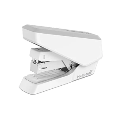Imagen de Fellowes Grapadora LX860 EasyPress, sin atascos, capacidad para 40 hojas, de media carga, con protección antibacteriana, compatible grapas 24/6mm y 26/6mm, color blanco