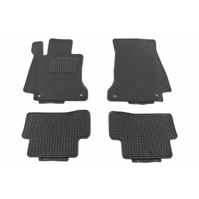 Imagen de VAICO V30 3781 Juego de alfombrillas suelo Caucho delante y detrás 4 negro Adaptado MERCEDES BENZ: Clase C T modell, Berlina
