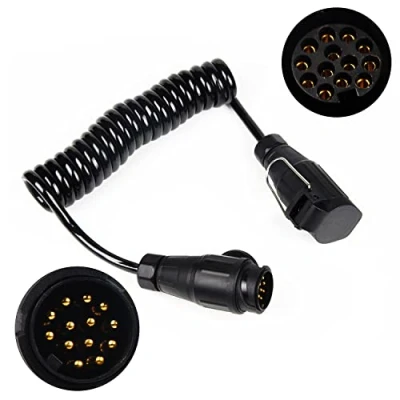 Imagen de EXLECO Cableado del Remolque 13 Pin Cable de extensión 3M Conectores la Caravana para Automóviles Enchufe con Resorte