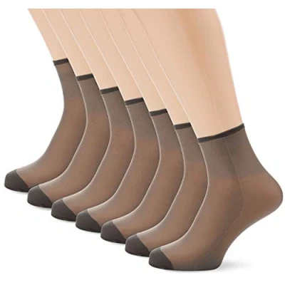 Imagen de Dim Medias Calcetines Transparentes Beauty Resist Confort &amp; Tenue Mujer x6, Negro, Talla única