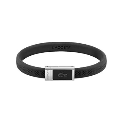 Imagen de Lacoste Bracelet Pulsera, Hombre, Talla: One Size, Black