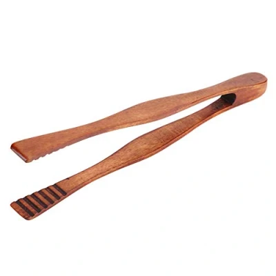 Imagen de Barbacoa de Madera Pinzas Clip Buffet Comida Pan Filete Cocina Abrazadera Herramienta Servicio