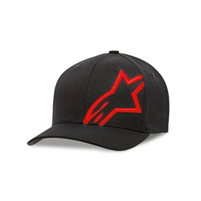 Imagen de Alpinestars, Corp Shift 2 Flexfit, Gorra De Beisbol, Negro/Rojo, S/M, Hombre