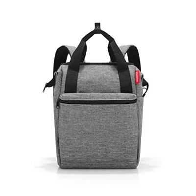 Imagen de reisenthel allrounder R Mochila y bolso en uno, con solapa para carritos de viaje, plata Twist silver