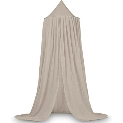 Imagen de Deryan Canopy para habitación Infantil de 245 cm, en 5 Colores, Dosel niñas, niños y bebés, Cortinas Cama con Dosel, mosquitera Doble, bebé,