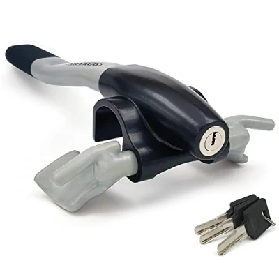 Imagen de ARTAGO 869 Antirrobo Coche Volante Salpicadero, Seguridad Extra Alrededor del Radio, Cierre Press &amp; Click Más Práctico, Bloqueo Barra Antirobo Universal para Camper, SUV, Autocaravana, Auto