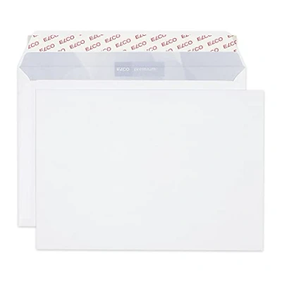 Imagen de ELCO Premium C5 100 gsm FSC Sobres para carteras (500 unidades), color blanco