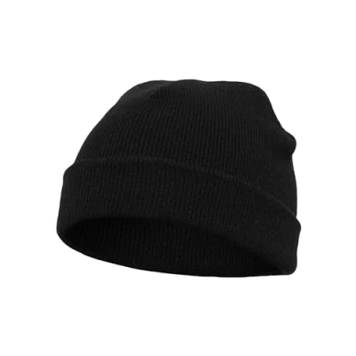 Imagen de Flexfit Yupoong Heavyweight Gorro, Mujer, Talla: One Size, Black