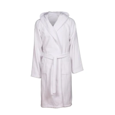 Imagen de arena Soft Robe Core Albornoz de Algodón para Hombre y Mujer, con Capucha Bolsillos, Unisex Esponja, Cómodo Ligero