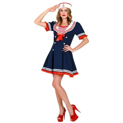 Imagen de WIDMANN &quot;SAILOR&quot; (dress, mesh underskirt, hat) (M)
