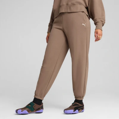 Imagen de Puma Wardrobe Relaxed Pantalones deportivos, Mujer, Talla: Large, Totally taupe