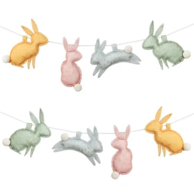Imagen de Papierdrachen guirnalda de pared fieltro Pascua, alegría, decoración festiva