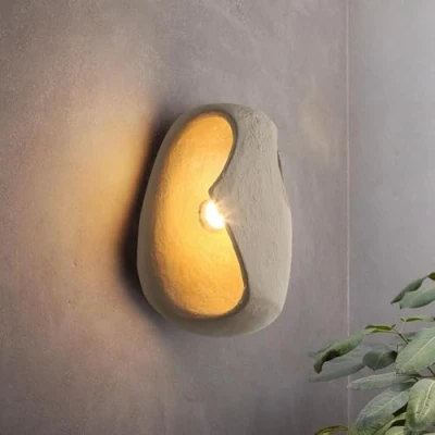 Imagen de kaixunl Aplique Pared Interior Estilo Wabi sabi Lampara Modernos Apliques Dormitorio Art Deco Para Sala De Estar Pasillo Espejo Tocador Escaleras 3000K 21.5 * 15 9cm