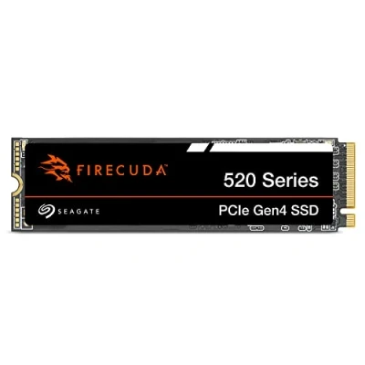 Imagen de Seagate Technology FireCuda 520 NVMe SSD, 1 TB, SSD interno, M.2 PCIe Gen4 x4 1.4, con velocidades de hasta 5000/4850 MB/s, 3 años Rescue Services (ZP1000GV3A012)