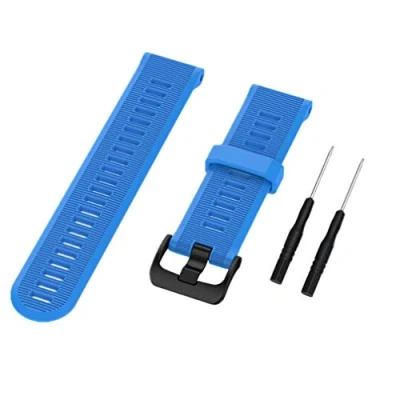Imagen de Huabao Correa de silicona para Garmin Forerunner 935/Forerunner 945/Approach S60/Garmin Fenix 5 (Azul)