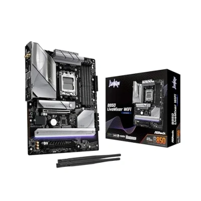 Imagen de ASRock B850 LiveMixer WiFi DDR5 AM5 retail AMD Sockel (Ryzen Zen4) (90 MXBQU A0UAYZ)