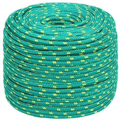 Imagen de vidaXL Cuerda de Barco Polipropileno Verde 8 mm 100 m