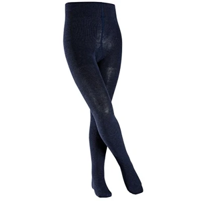 Imagen de Falke Family K TI Algodón Gruesa Unicolor 1 Pieza, Pantimedias Unisex niños, Azul (Dark Marine 6170), 80 92