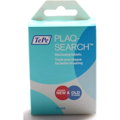 Imagen de Plaqsearch tabletas masticables reveladoras de placa bacteriana avanzadas con sabor a frutas Paquete 20
