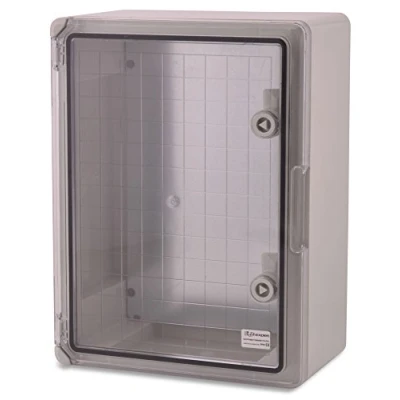 Imagen de Armario de plástico ABS BOXEXPERT distribución Fleet IP65 gris/transparente (ABS, 400x300x170mm con puerta visualización)