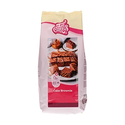 Imagen de FunCakes Preparado para Cake Brownie: Fácil de Usar, Brownies y Pasteles Chocolate con Un Rico Sabor a Chocolate, Halal. 1 Kg. 1000 g