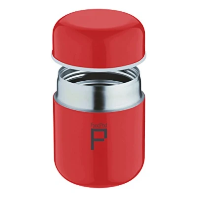 Imagen de Pioneer frascos aislado al vacío, antigoteo alimentos Pod cápsula matraz, acero inoxidable, metalizado, 280ml