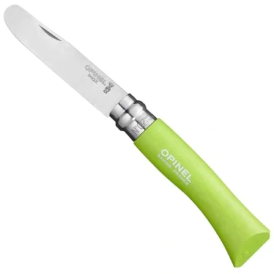 Imagen de Opinel 254231 N 07, Cuchillo con punta redondeada para Niños, Verde