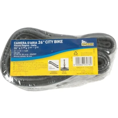 Imagen de Tubo Interior de Bicicleta Individual E.R.T.R.O. 37 590 26 Pulgadas x 1 3/8