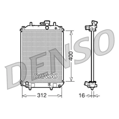 Imagen de Radiador, refrigeración del motor DENSO DRM35002