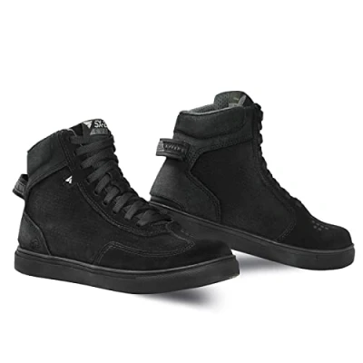 Imagen de SHIMA SX 2 EVO LADY Botas Moto Mujere Zapatillas de Cuero, Transpirables, Reforzados con Soporte el Tobillo, Suela Antideslizante, Almohadilla Engranaje (Negro, 38)