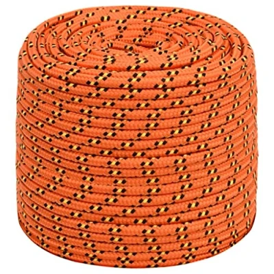 Imagen de vidaXL Cuerda de Barco Polipropileno Naranja 6 mm 100 m