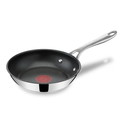 Imagen de Tefal Jamie Oliver Sartén 20 cm, acero inoxidable, antiadherente reforzado con Titanio, thermo signal, forma profunda, apta para gas, vitrocerámica, eléctricas e inducción, fácil de limpiar
